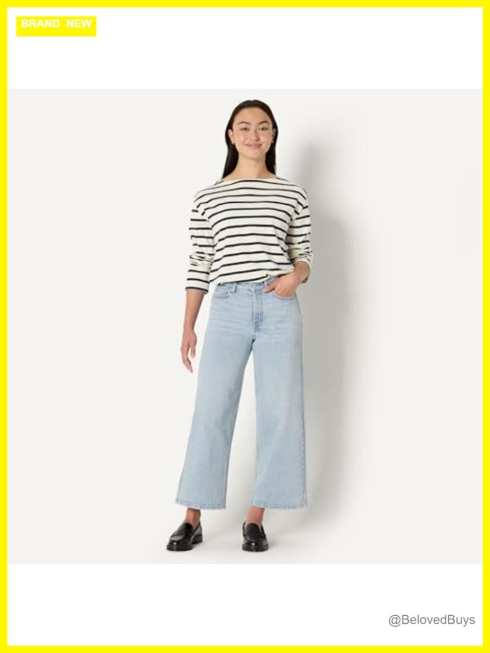 High-Rise Wide Leg Crop Jeans - Picture 6 of 7